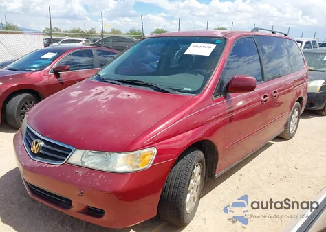 2002 Honda Odyssey Ex-L z USA, uszkodzony, nr VIN 5FNRL18932B035028